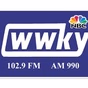 102.9 FM and AM 990 - WWKY logo
