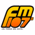 La FM 107.5 logo