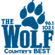 96.1 & 102.1 The Wolf - KID-FM logo