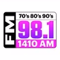 FM 98.1/1410 AM - KOOQ logo