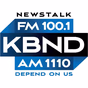 FM News 100.1 and 1110 KBND - KBND logo