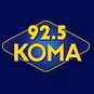 92.5 KOMA - KOMA logo