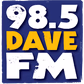 98.5 Dave FM - KHGC logo