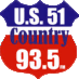 U.S. 51 Country - WKBQ logo