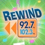 Rewind 92.7 & 102.3 - WZBK logo