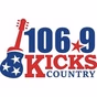 106-9 Kicks Country - WKXD-FM logo