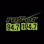 Razor 94.7 104.7 - WZOS logo