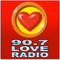 90.7 Love Radio Davao - DXBM logo