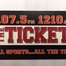 ESPN 107.5 The Ticket - W298BC logo