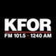 KFOR FM 101.5 AM 1240 - KFOR logo