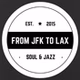 From JFK to LAX logo