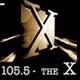 105.5 The X - KXCS logo