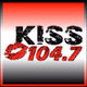KISS 104.7 - KXNC logo