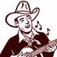 Logo de KWPX Cowpoke Country Radio