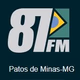 Logo de Rádio 87 FM Patos de Minas