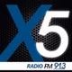 RadioX5 FM 91.3 logo