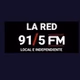 La Red 91.5 FM logo