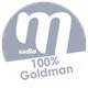 M Radio - 100% Goldman logo