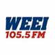 WEEI 105.5FM Springfield - WWEI logo