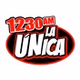 La Unica 1230 AM - KDRN logo