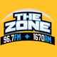 Logo de 96.7FM 1670AM The Zone - W244DR