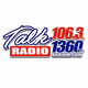 Logo de Talk Radio 106.3/1360 - KKBJ