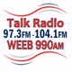 Logo de Talk Radio 97.3FM 104.7FM WEEB 990AM - W281BZ