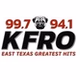 99.7 & 94.1 KFRO - KFRO-FM logo