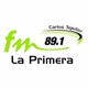 Logo de FM La Primera 89.1 Carlos Tejedor