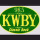 98.5 KWBY - KWBY-FM logo