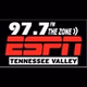 ESPN 97.7 The Zone - WZZN logo