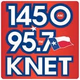 Logo de 1450/95.7 KNET - KNET