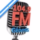 104.9 FM Genesis logo