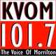 KVOM 101.7 - KVOM-FM logo
