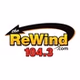 The Rewind 104.3 - KCAR-FM logo