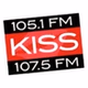 KISS 105.1 & 107.5 - WRWR logo