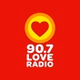 90.7 Love Radio Manila - DZMB logo