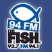 94 FM The Fish - WFFH logo