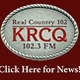 Real Country 102 - KRCQ logo