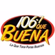 Que Buena 106.7 - KCHX logo