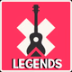 Logo de 100FM רדיוס - Legends