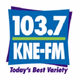 Logo de 103.7 KNE-FM - WKNE