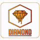 Logo de Megazone - Diamond FM