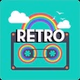 100FM רדיוס - Retro logo