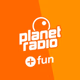 Logo de planet radio - planet plus fun