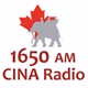 CINA Radio 1650 AM - CINA logo