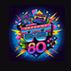 Awesome 80s logo