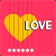 100FM רדיוס - Love logo