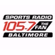105.7 The Fan - WJZ-FM logo