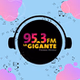La Gigante 95.3 fm - XHGN logo